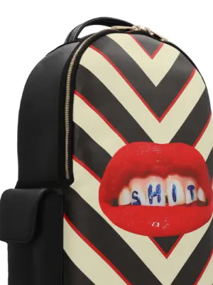 'Regimeenta Shit' Seenta x Toiletpaper backpack Unisex SELETTI Black