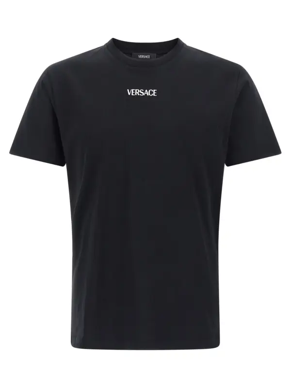 'Versace Logo' T-shirt VERSACE Black