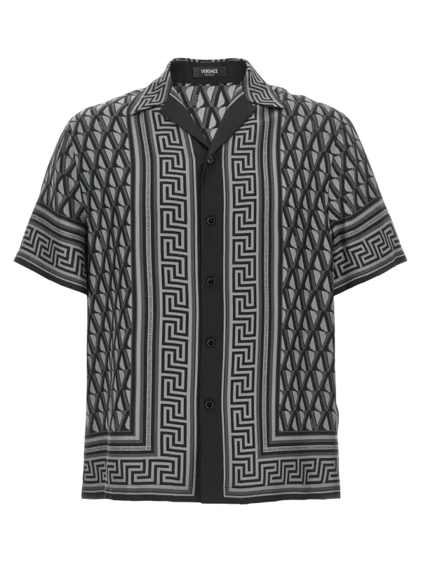 'V Greca' shirt VERSACE Gray