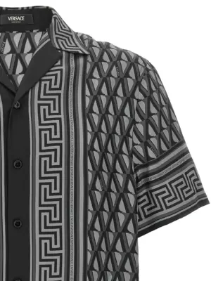 'V Greca' shirt Man VERSACE Gray