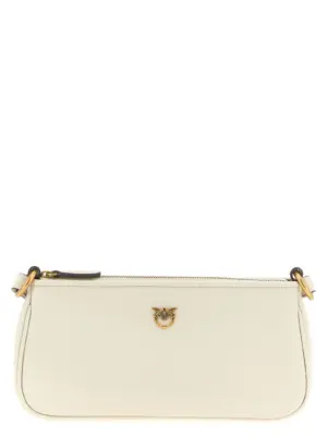 'Half Moon Baguette' mini crossbody bag PINKO White
