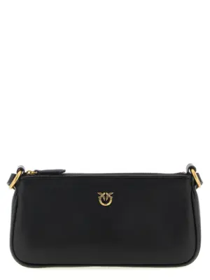 'Half Moon Baguette' mini crossbody bag PINKO Black