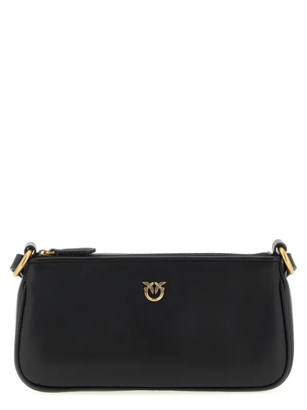 'Half Moon Baguette' mini crossbody bag PINKO Black