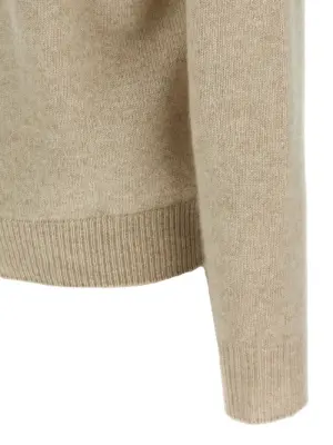 'Leach' polo shirt 100% goat cashmere THE ROW Beige