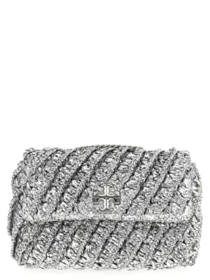 'Kira' small shoulder bag TORY BURCH Silver