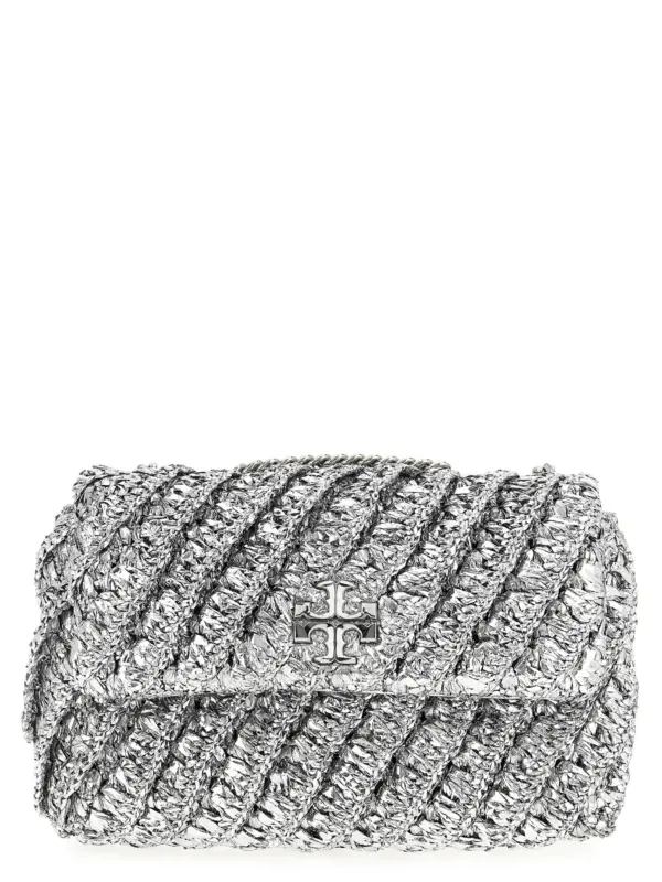 'Kira' small shoulder bag TORY BURCH Silver