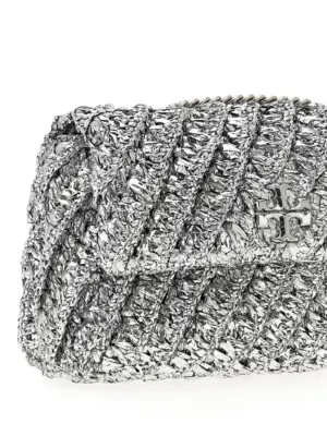 'Kira' small shoulder bag Woman TORY BURCH Silver