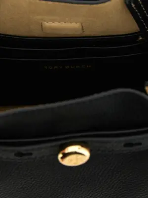 'Romy' bucket bag 100% cow leather (Bos Taurus) TORY BURCH Black