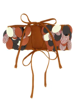 'Gilbert' chocker 2520106032317701 DRIES VAN NOTEN Brown