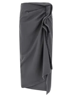 'Hanam' skirt DRIES VAN NOTEN Gray