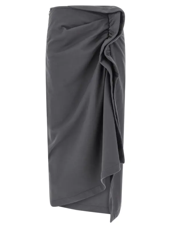 'Hanam' skirt DRIES VAN NOTEN Gray