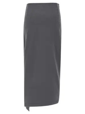 'Hanam' skirt 2520111402611803 DRIES VAN NOTEN Gray