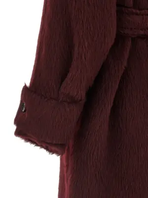 'Albata1234' coat 75% alpaca wool 25% virgin wool MAX MARA Bordeaux