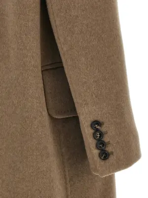 'Armonia1234' long coat 100% cashmere MAX MARA Beige