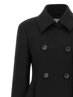 'Beati1234' coat Woman MAX MARA Black