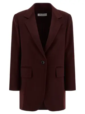 'Ariccia1234' blazer MAX MARA Bordeaux