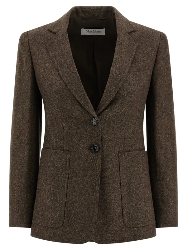 'Bermuda1234' blazer MAX MARA Brown
