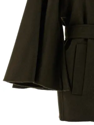 'Verna' coat 100% camel wool (Camelus dromedarius) MAX MARA Green