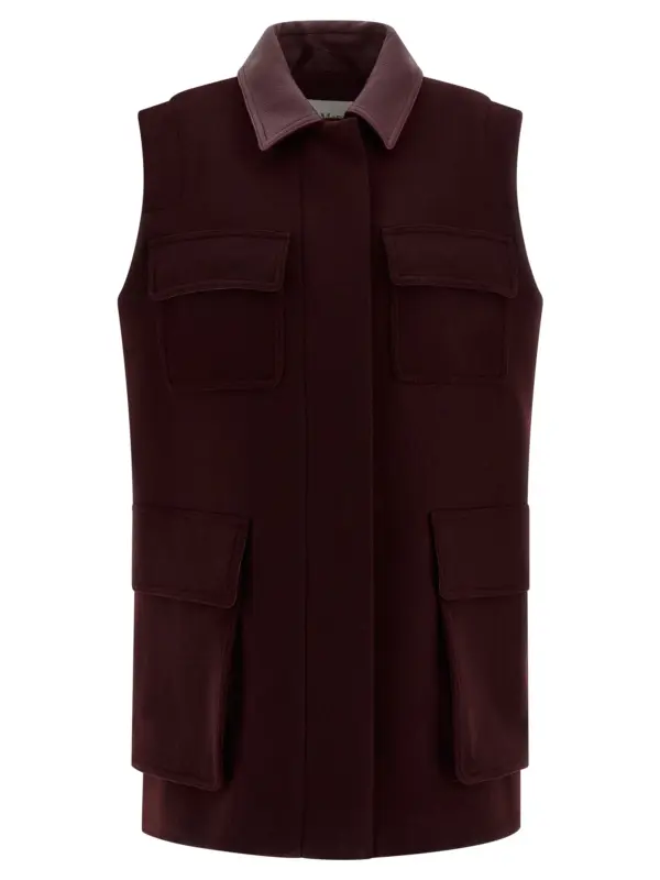 'Aeroso1234' vest MAX MARA Bordeaux