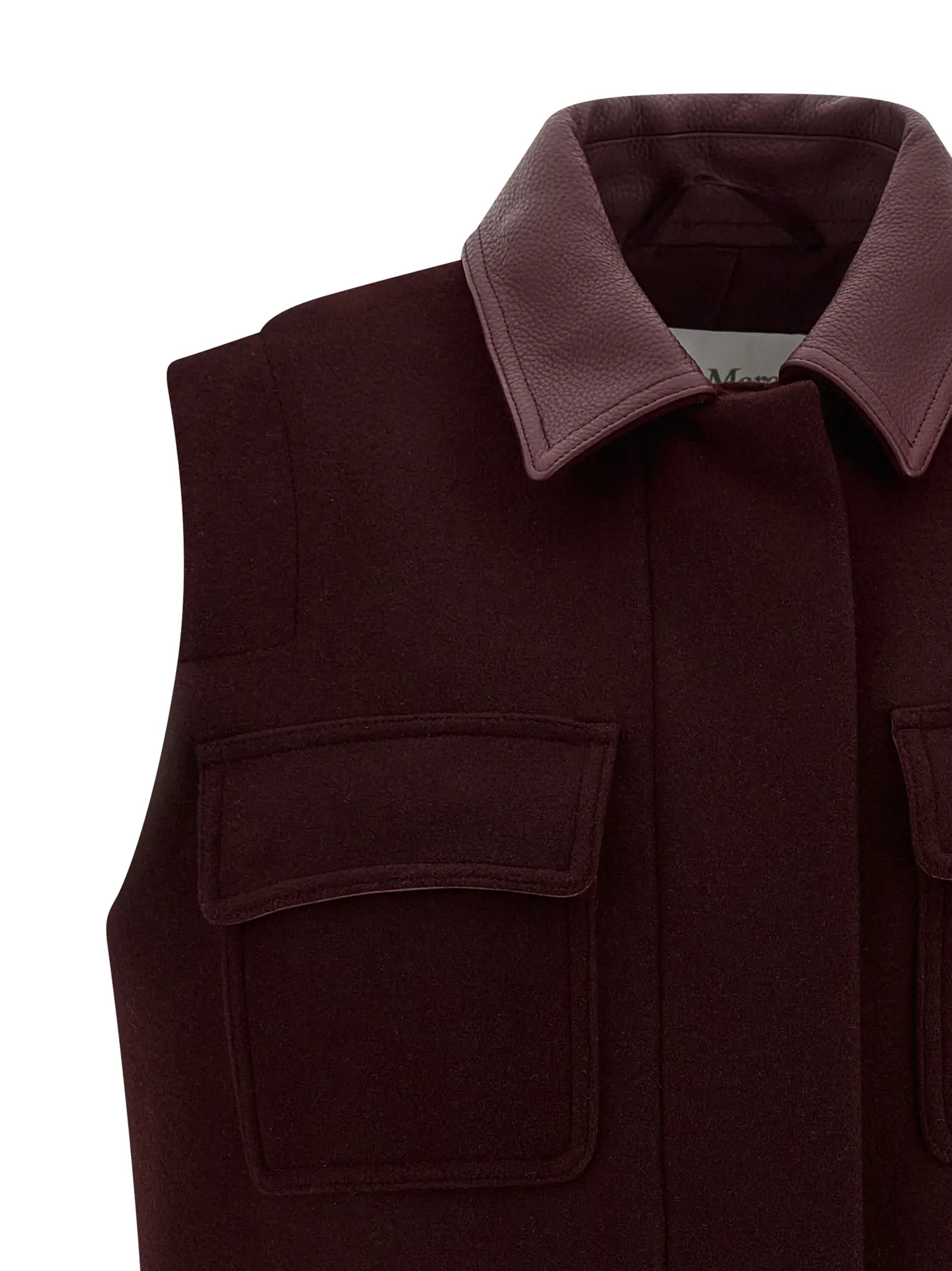 Жилет Aeroso1234 Max Mara Бордовий 3 'Aeroso1234' vest Woman MAX MARA Bordeaux