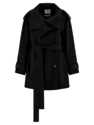 'Bouquet1234' trench coat SPORTMAX Black
