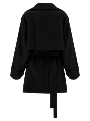 'Bouquet1234' trench coat 2522016063600013 SPORTMAX Black