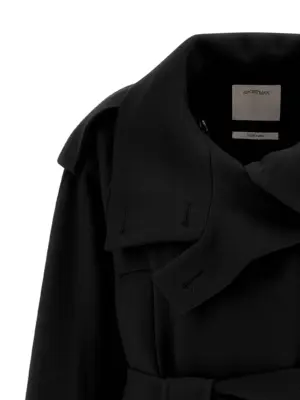 'Bouquet1234' trench coat Woman SPORTMAX Black