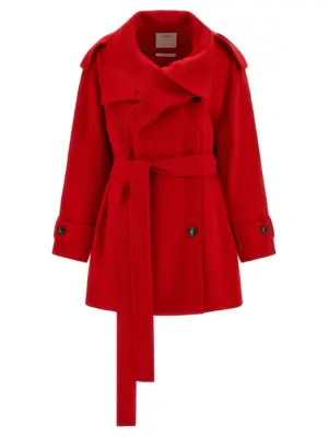 'Bouquet1234' trench coat SPORTMAX Red