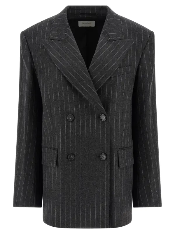 'Belford1234' blazer SPORTMAX Gray