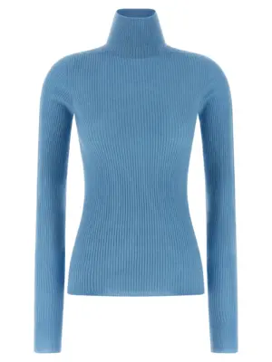 'Niagara' turtleneck sweater SPORTMAX Light Blue