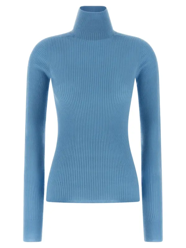'Niagara' turtleneck sweater SPORTMAX Light Blue