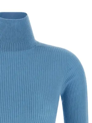 'Niagara' turtleneck sweater Woman SPORTMAX Light Blue