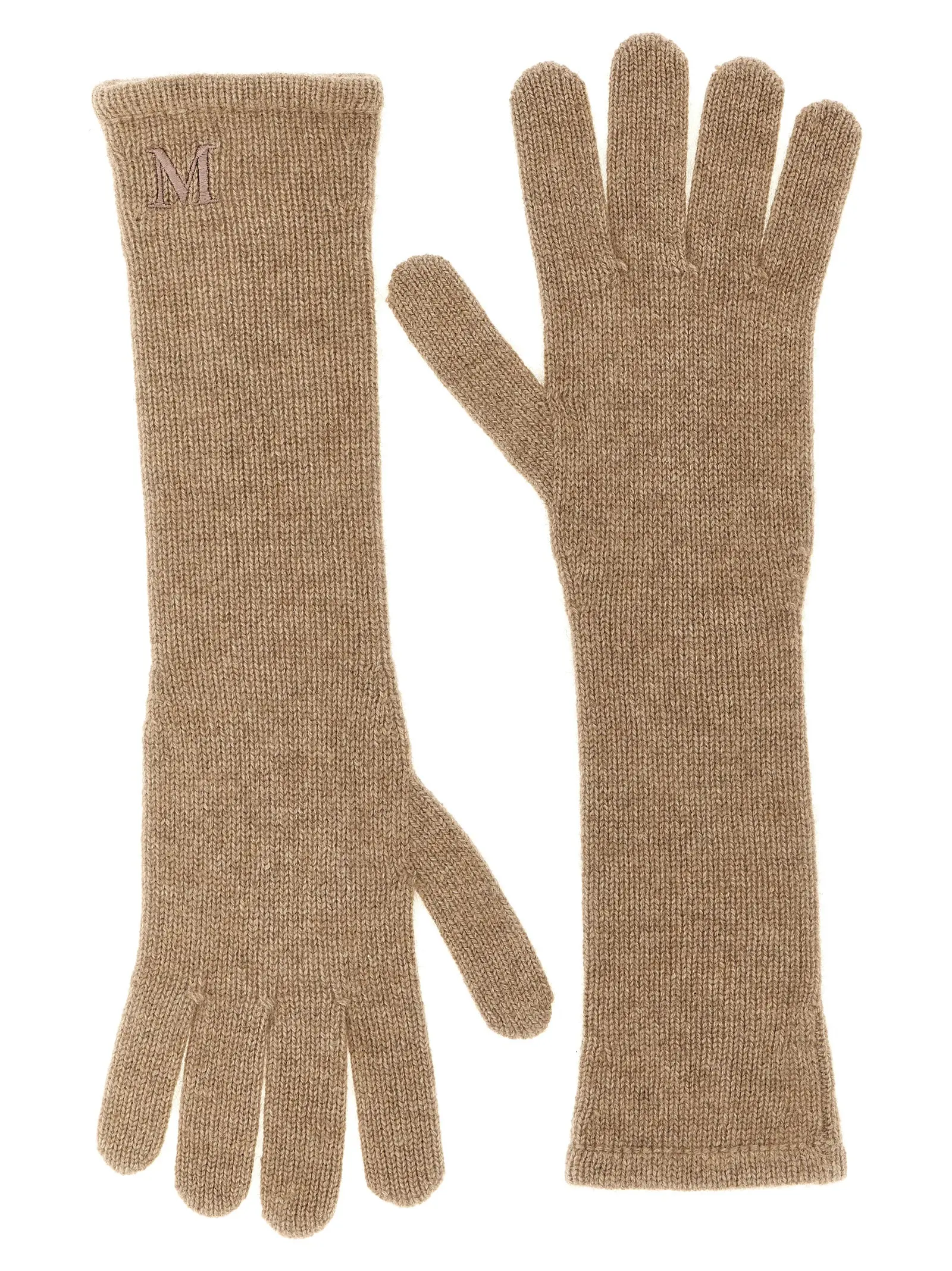 Рукавички Mmjock Max Mara Бежеві 1 'Mmjock' gloves MAX MARA Beige