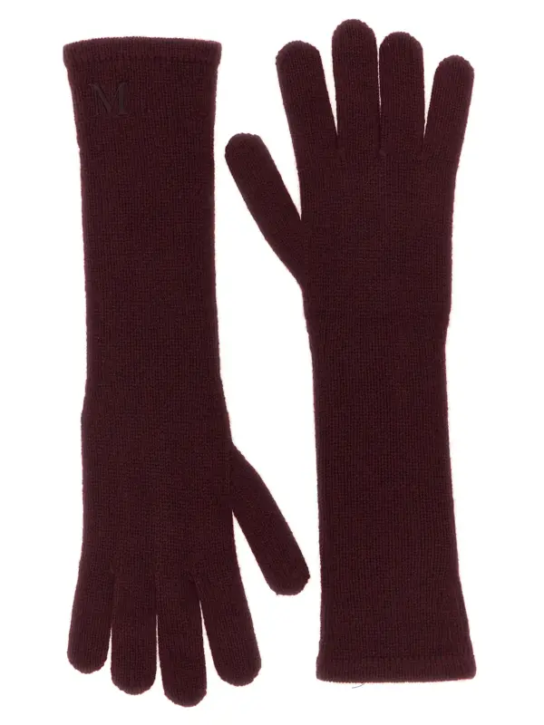 'Mmjock' gloves MAX MARA Bordeaux