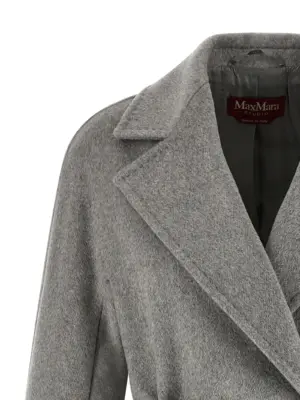 'Panteon' coat Woman MAX MARA STUDIO Gray