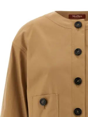 'Biavo' bomber jacket Woman MAX MARA STUDIO Beige