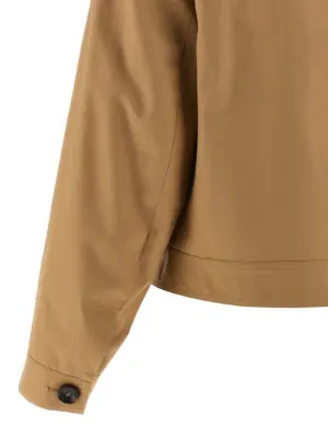 'Biavo' bomber jacket 100% cotton MAX MARA STUDIO Beige