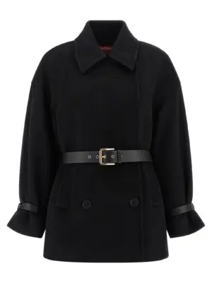 'Pausa' coat MAX MARA STUDIO Black