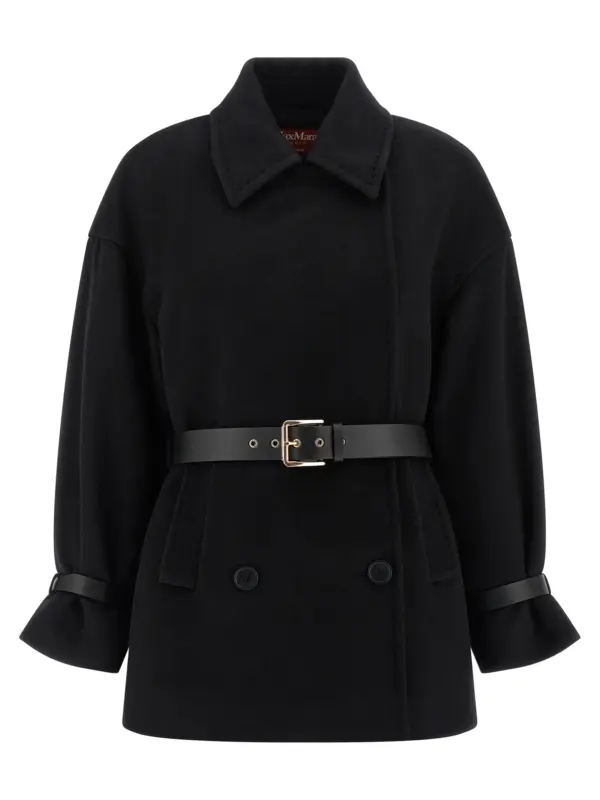 'Pausa' coat MAX MARA STUDIO Black