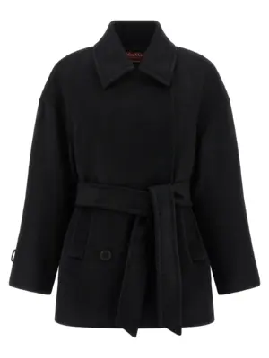 'Pausa' coat 2526086081600013 MAX MARA STUDIO Black