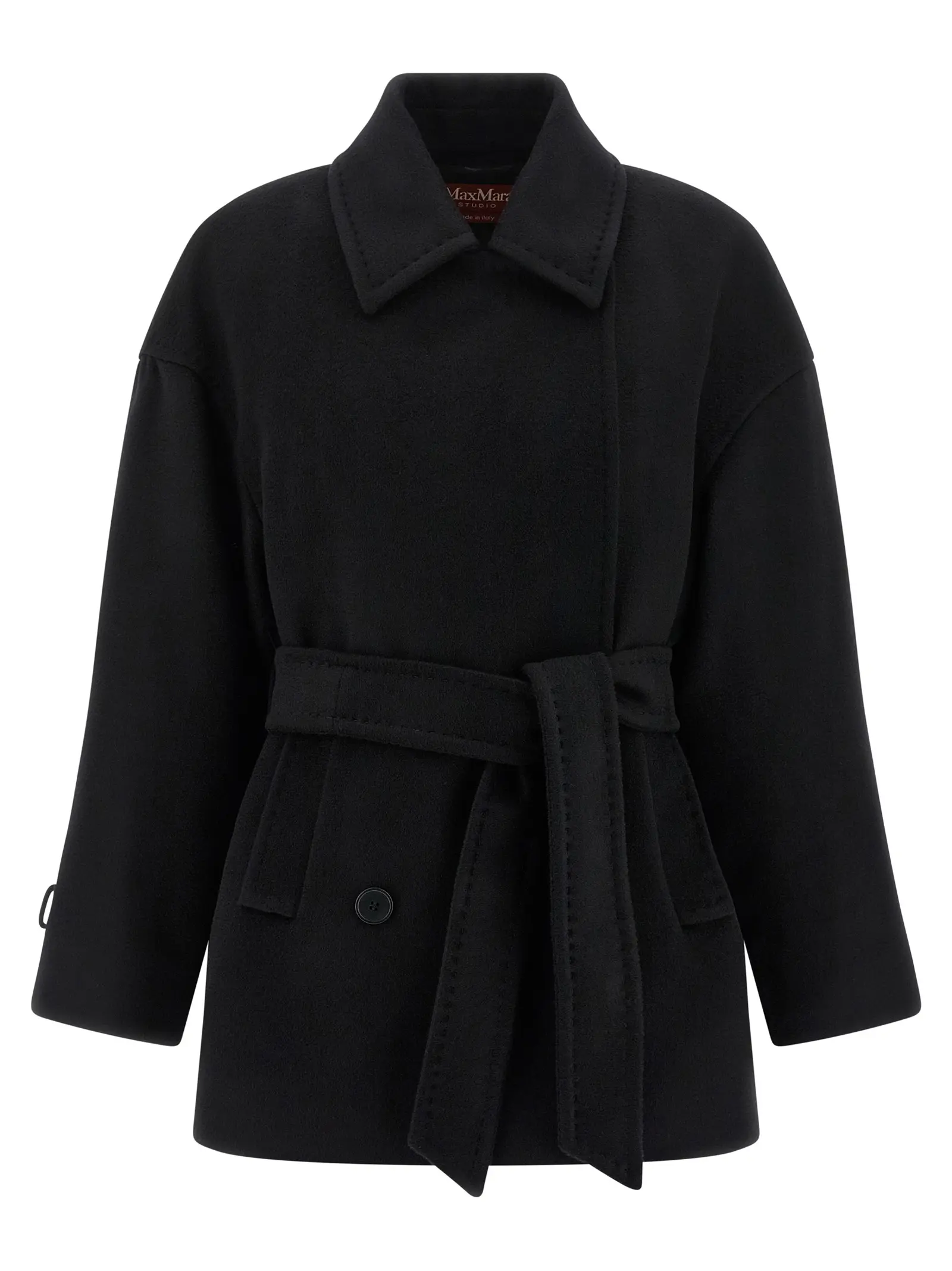 Пальто Pausa Max Mara Studio Чорне 2 'Pausa' coat 2526086081600013 MAX MARA STUDIO Black