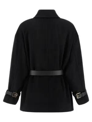 'Pausa' coat Woman MAX MARA STUDIO Black