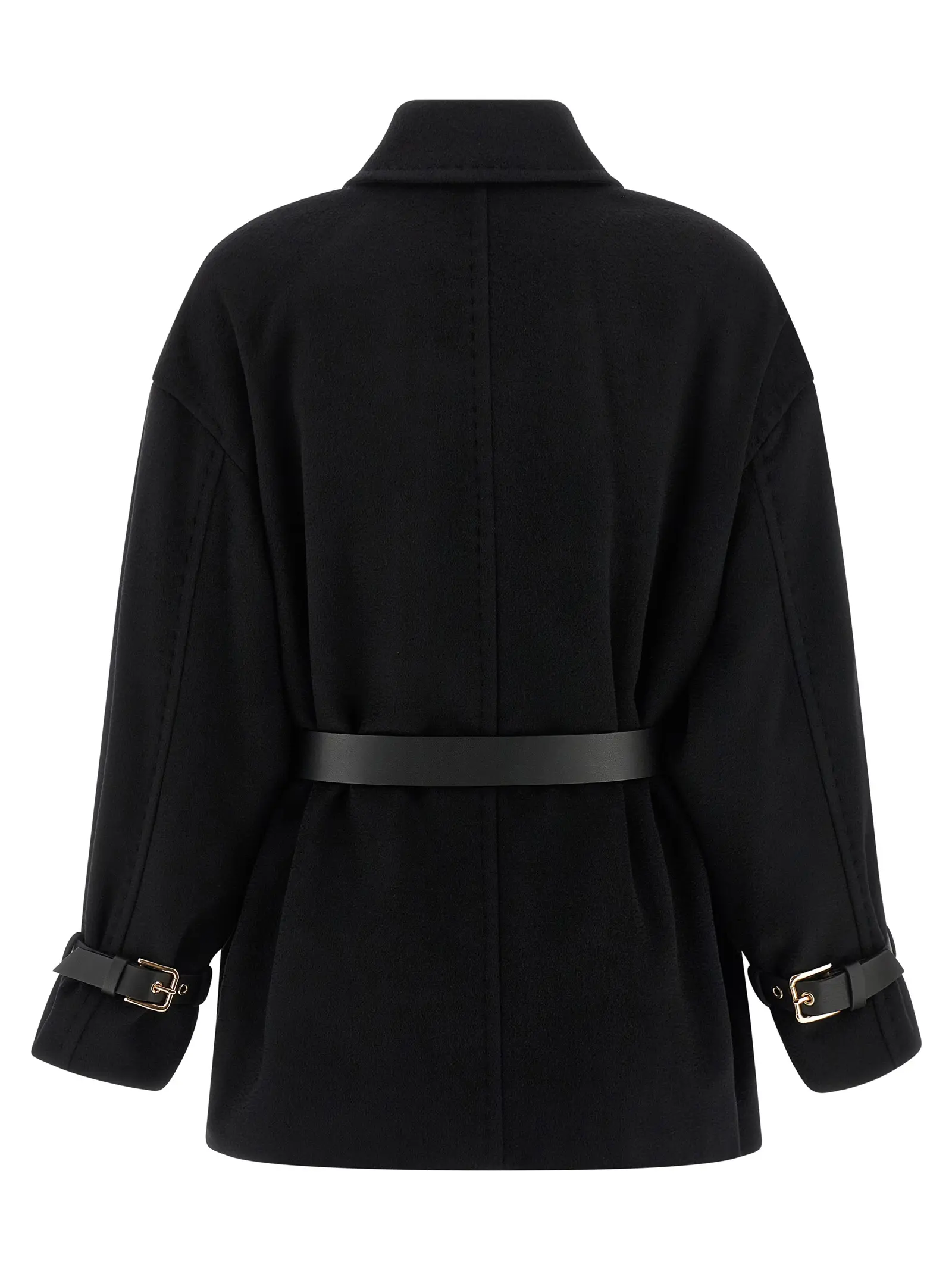 Пальто Pausa Max Mara Studio Чорне 3 'Pausa' coat Woman MAX MARA STUDIO Black