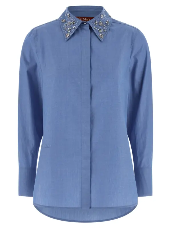 'Staffa' shirt MAX MARA STUDIO Light Blue