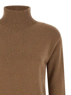 'Quercia' turtleneck sweater Woman MAX MARA 'S Brown