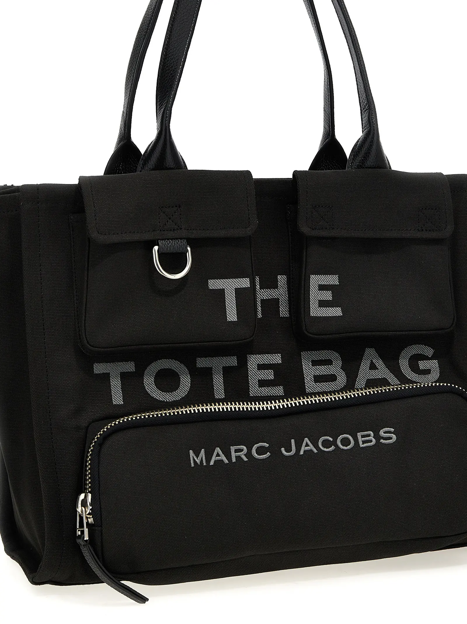 Велика сумка шопер The Cargo Canvas Large Tote Marc Jacobs Чорна 3 'The Cargo Canvas Large Tote' shopping bag Woman MARC JACOBS Black