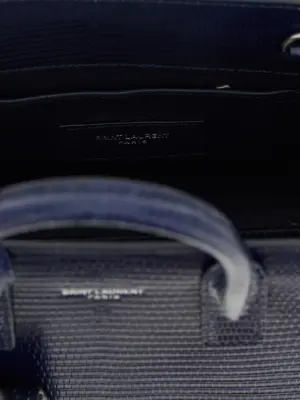 Nano 'Sac De Jour' handbag 100% lizard SAINT LAURENT Blue
