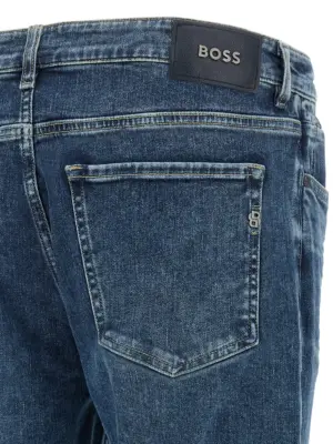 'C-Delaware' jeans 94% cotton 5% elastomultiester 1% elastane HUGO BOSS Blue