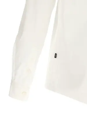 'H-Roan' shirt 72% cotton 24% polyamide 4% elastane HUGO BOSS White