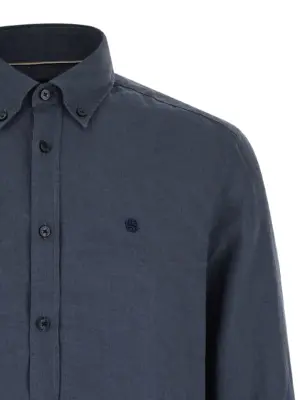 'H-Liam' shirt Man HUGO BOSS Blue